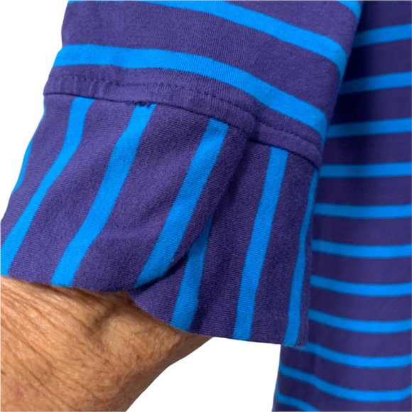 Hatley Striped Knit Shift Dress Boat Neck Preppy Large - Picture 4 of 8